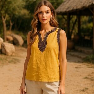 💙 Sherry Taylor Top - Ramie, Rayon